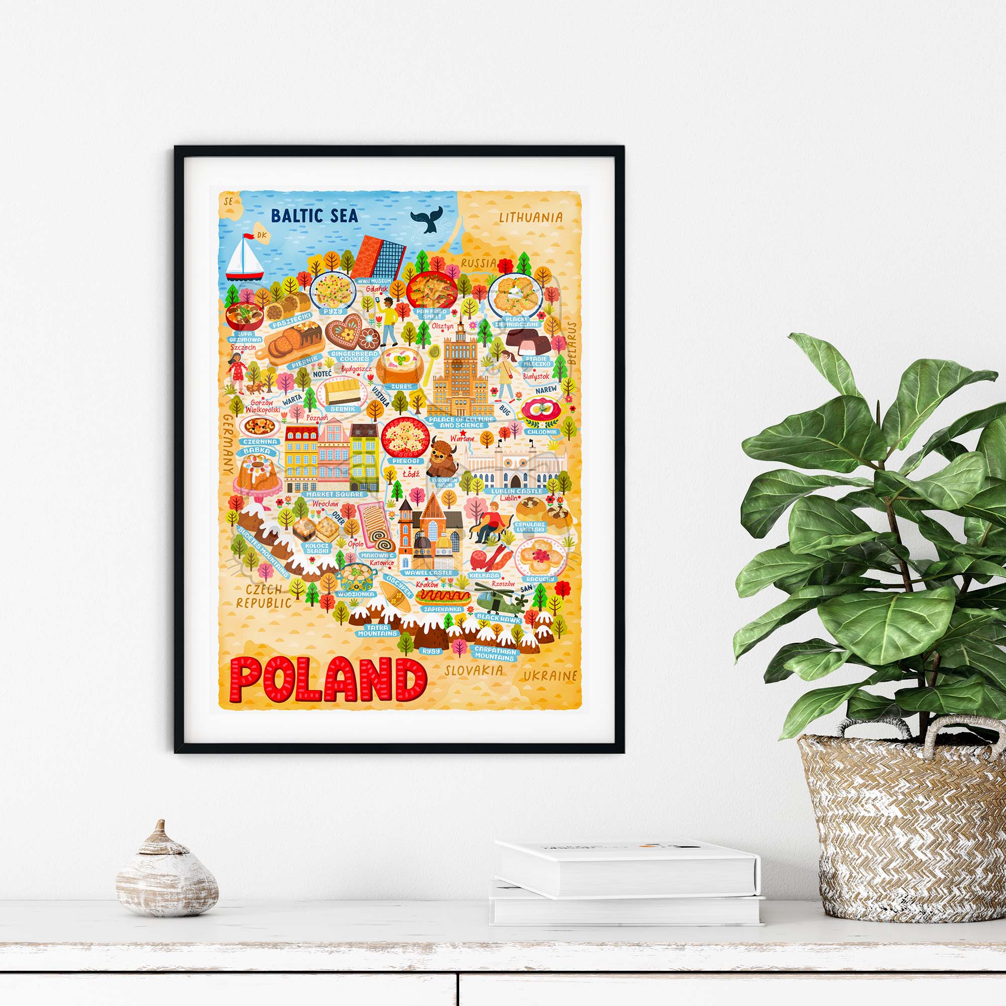 Poland Map Poster