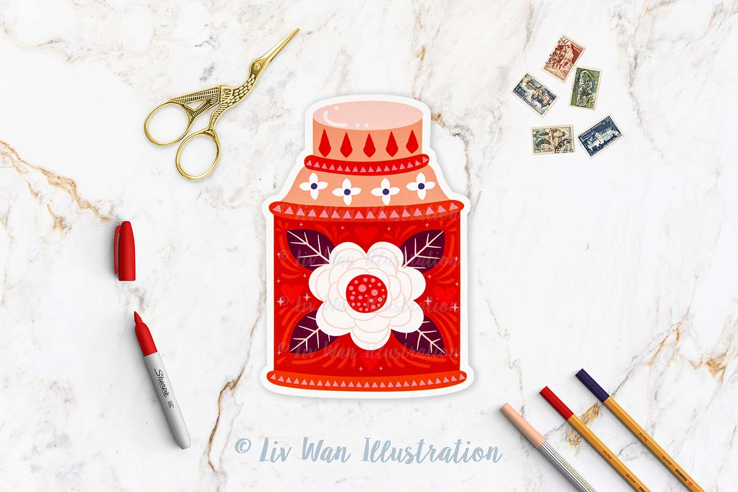 Valentines Day Postcard