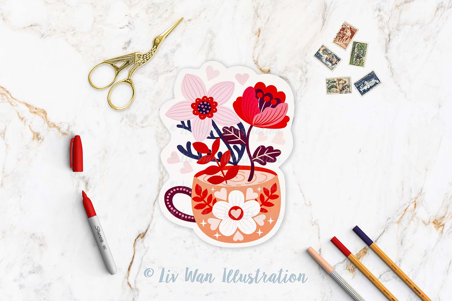 Valentines Day Postcard