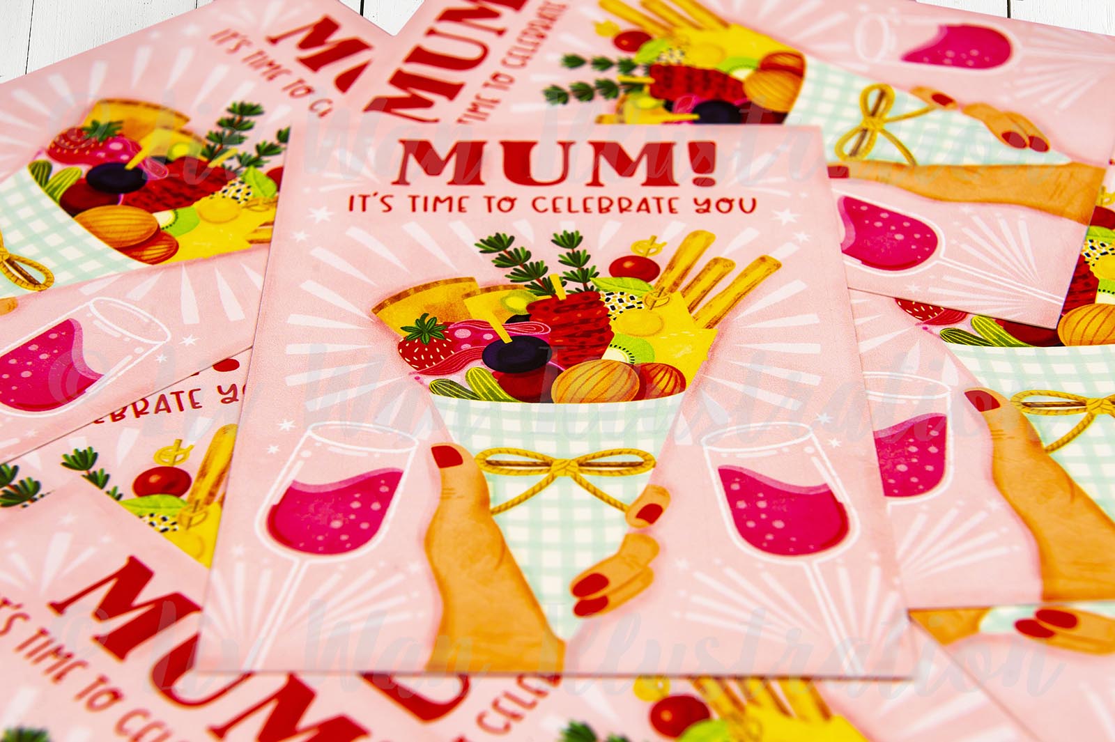 Time to Celebrate Mum Mother's Day Postcard