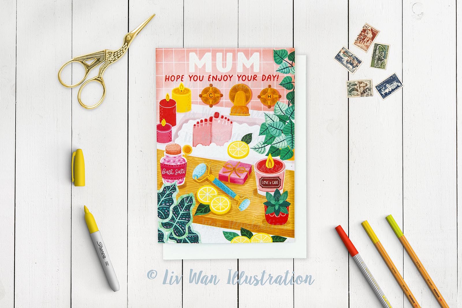 Mum Enjoy Your day Mother's Day Greeting Card