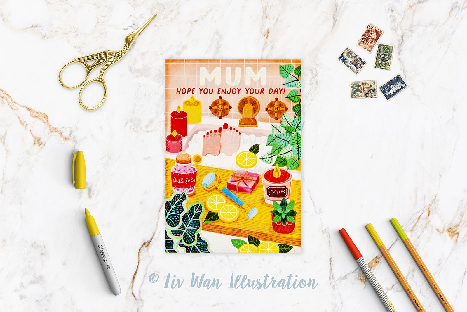 Mum Enjoy Your Day Postcard