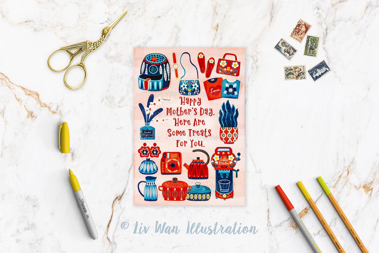 Mother's Day Treats Postcard