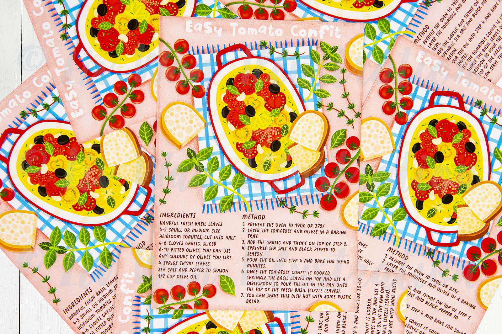 Easy Tomato Confit Recipe Postcard