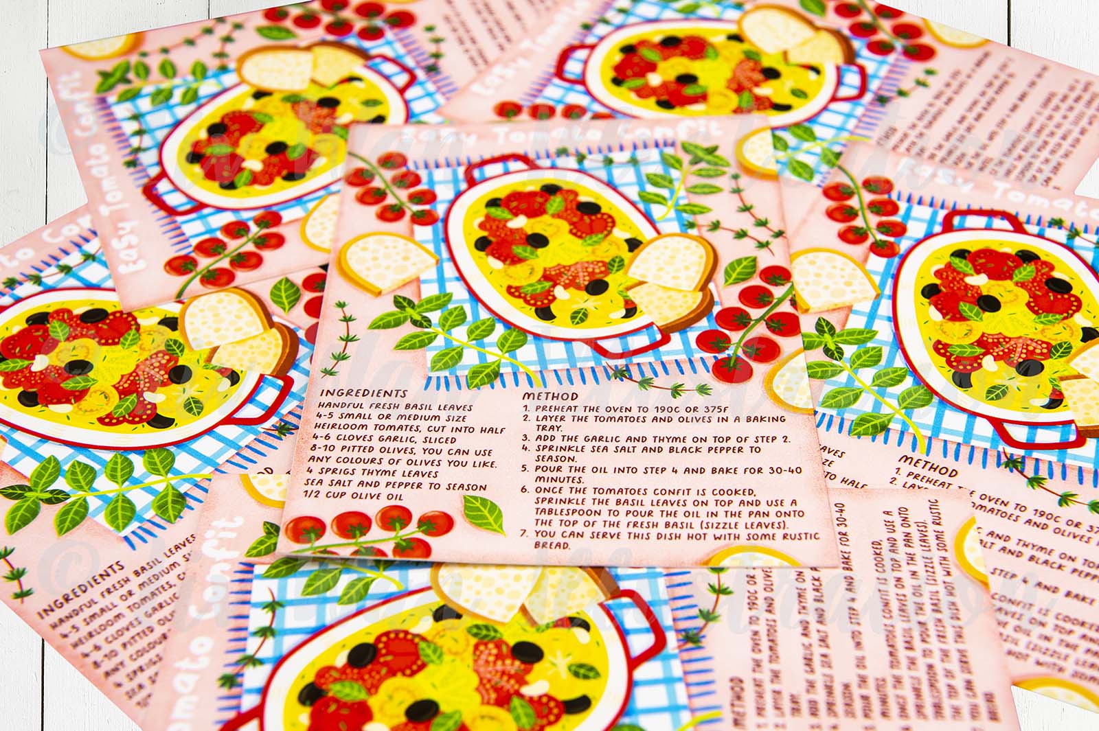 Easy Tomato Confit Recipe Postcard