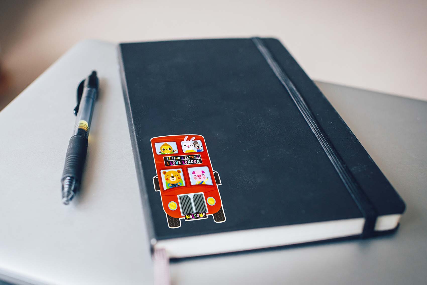 London Double Decker Bus Sticker