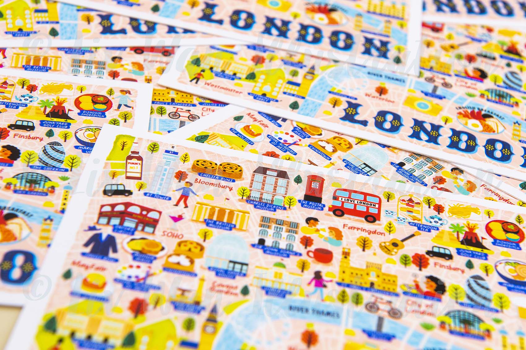 London map postcard