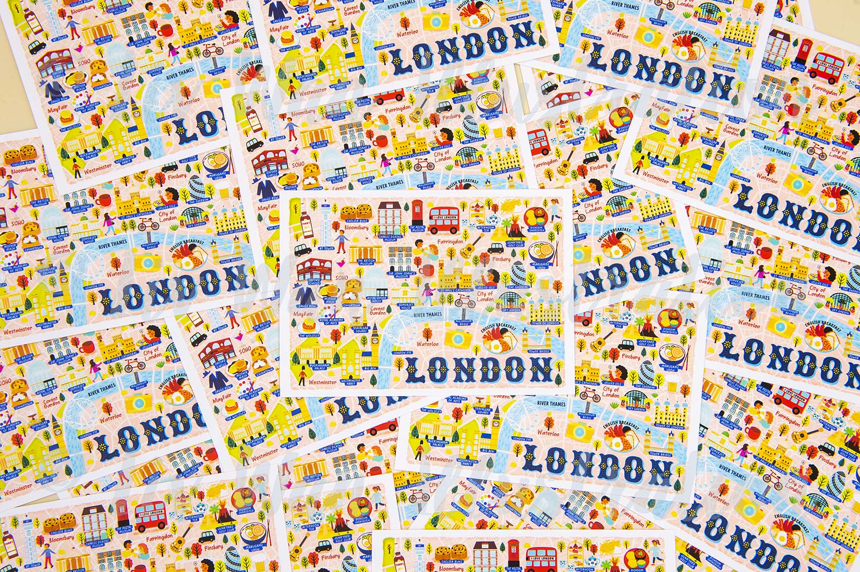 London map postcard