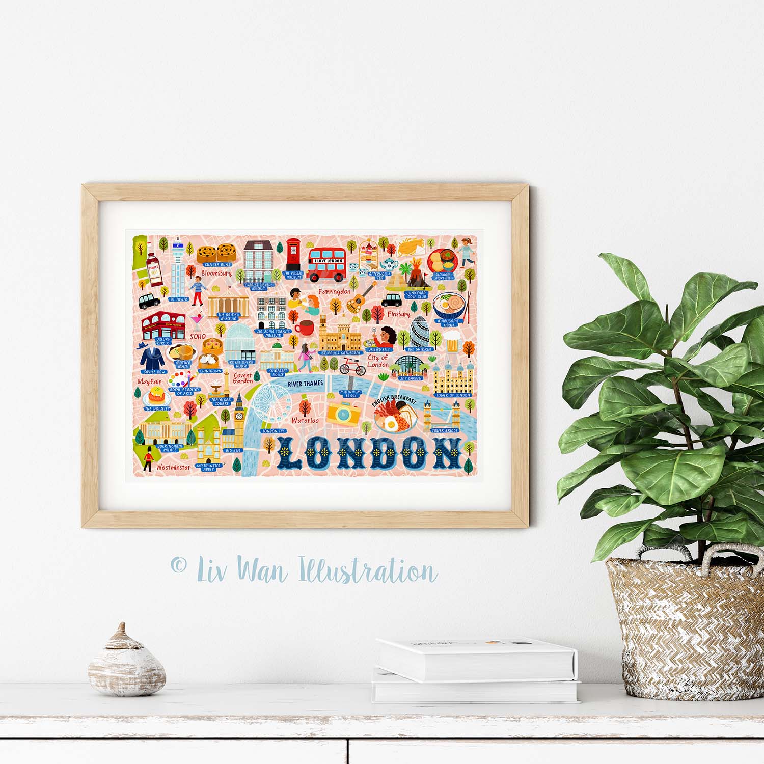London map poster