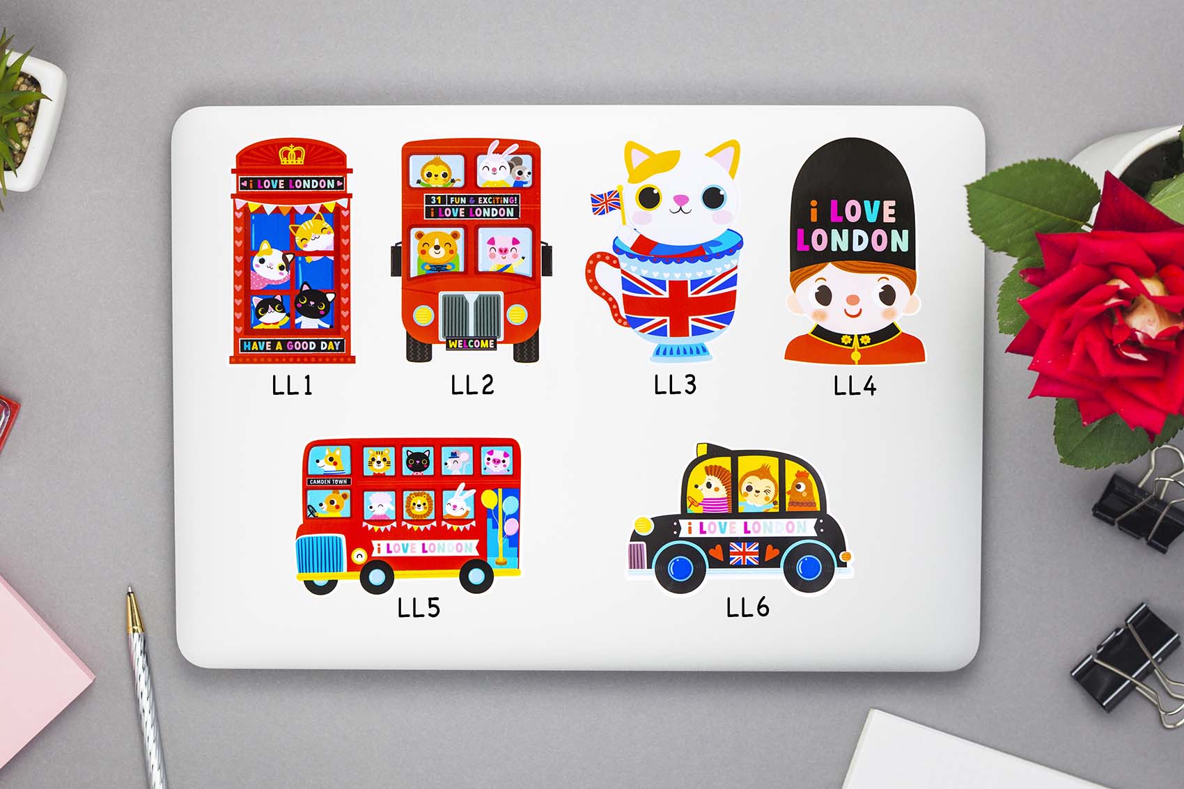 I Love London Sticker Collection