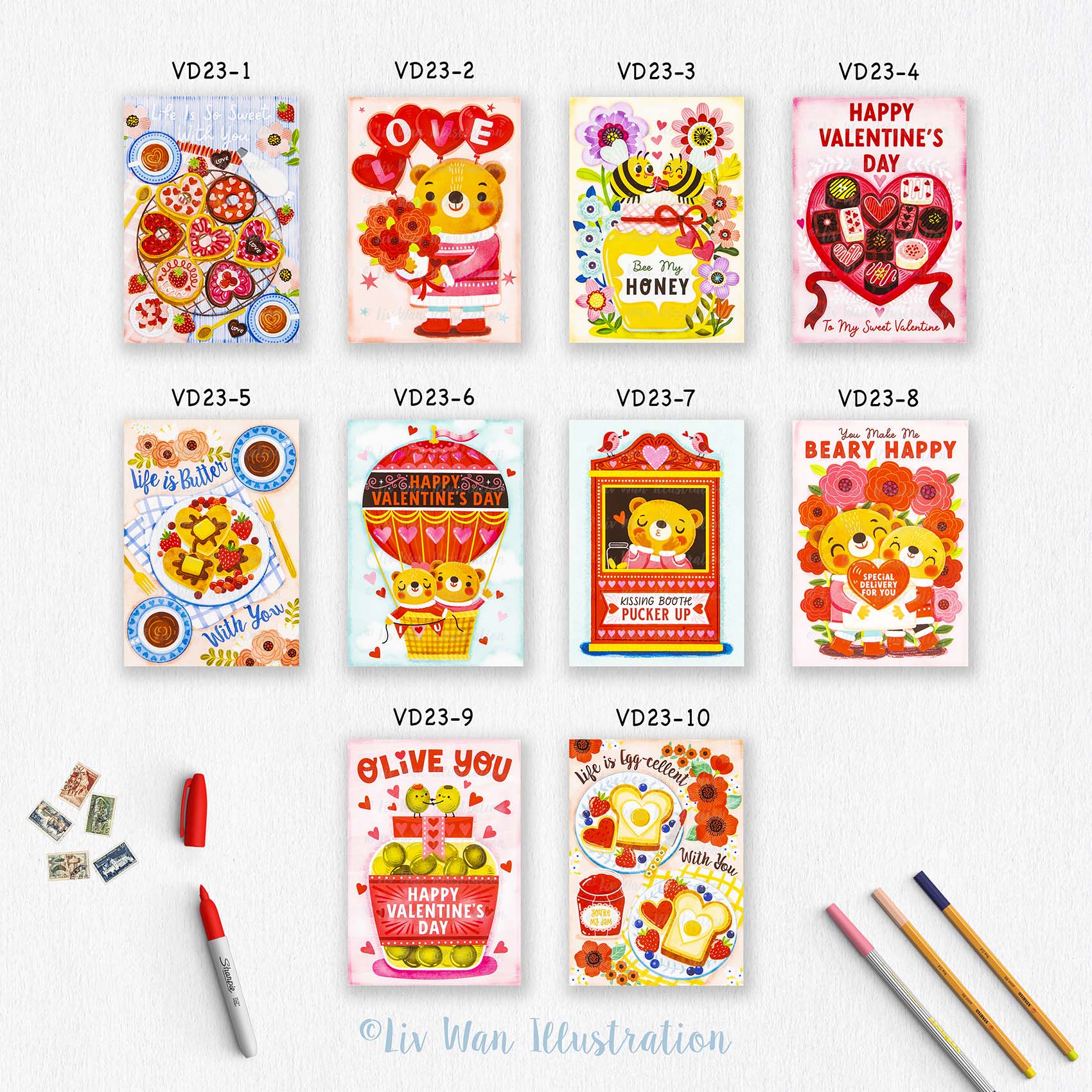 Valentine's Day Postcard Collection