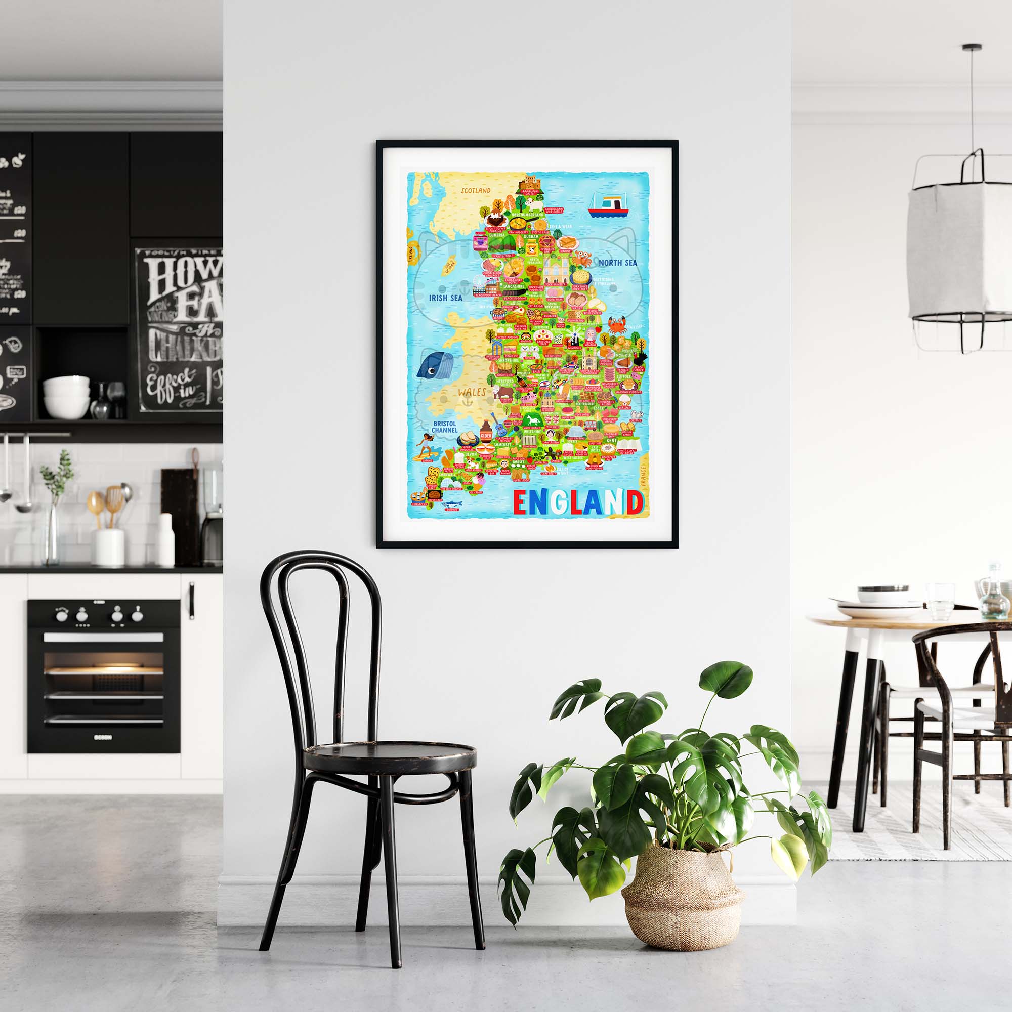 England map poster
