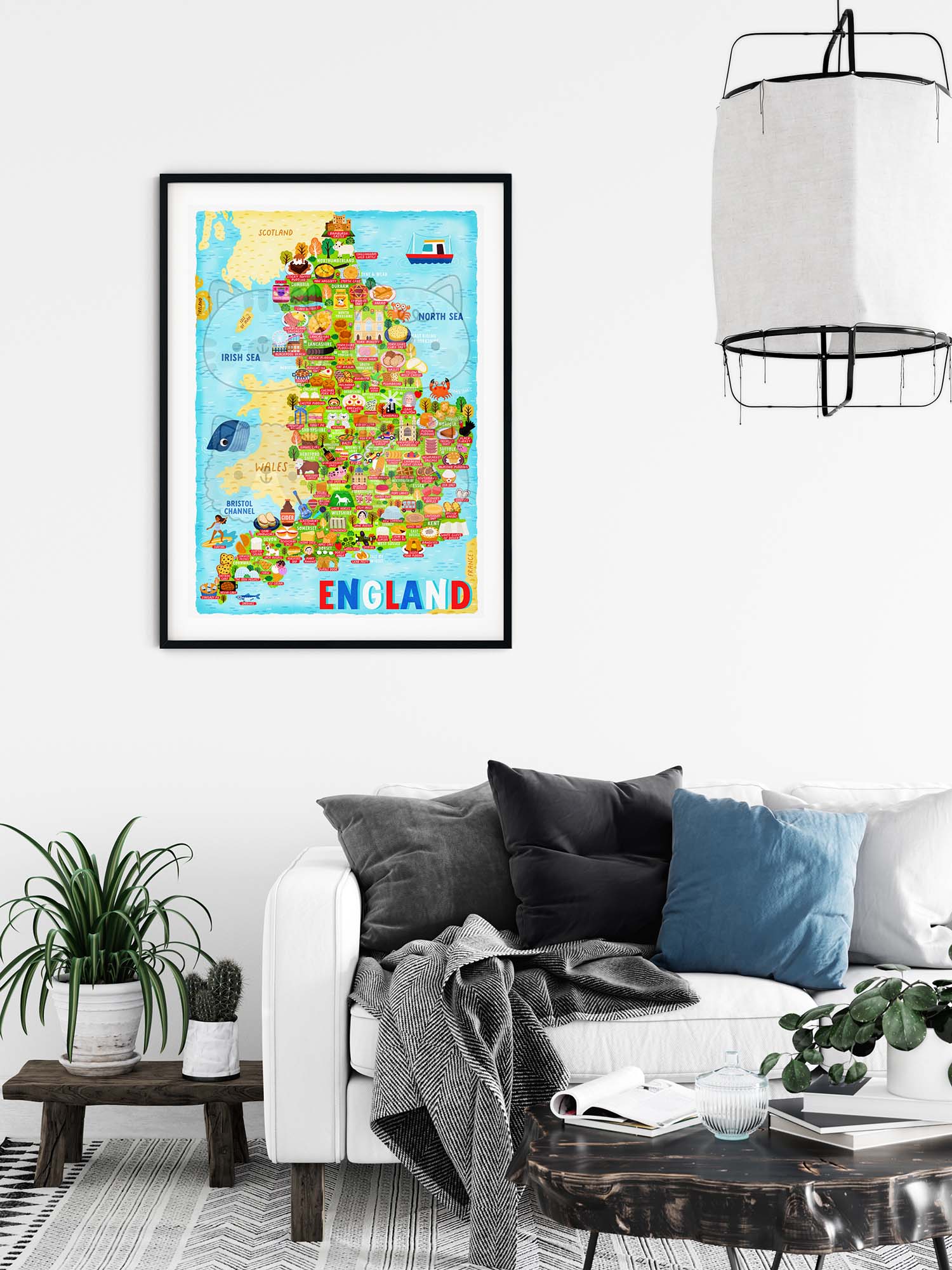 England map poster