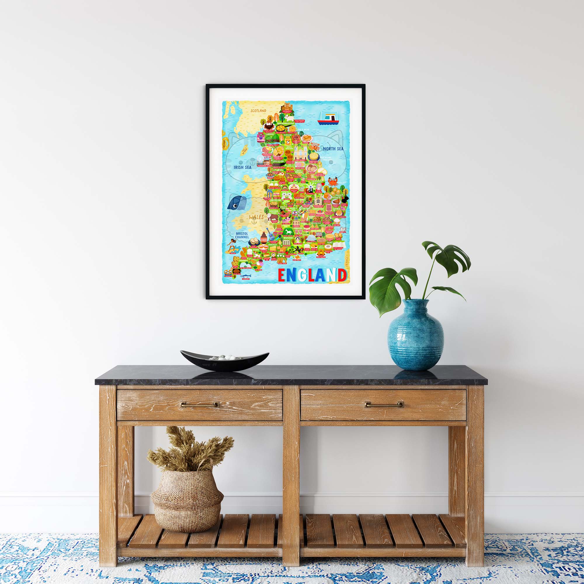 England map poster