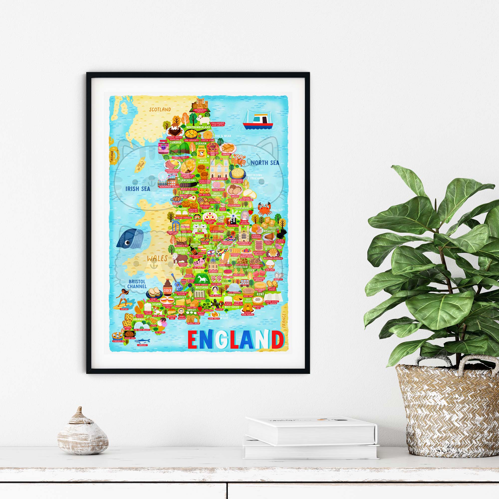 England map poster