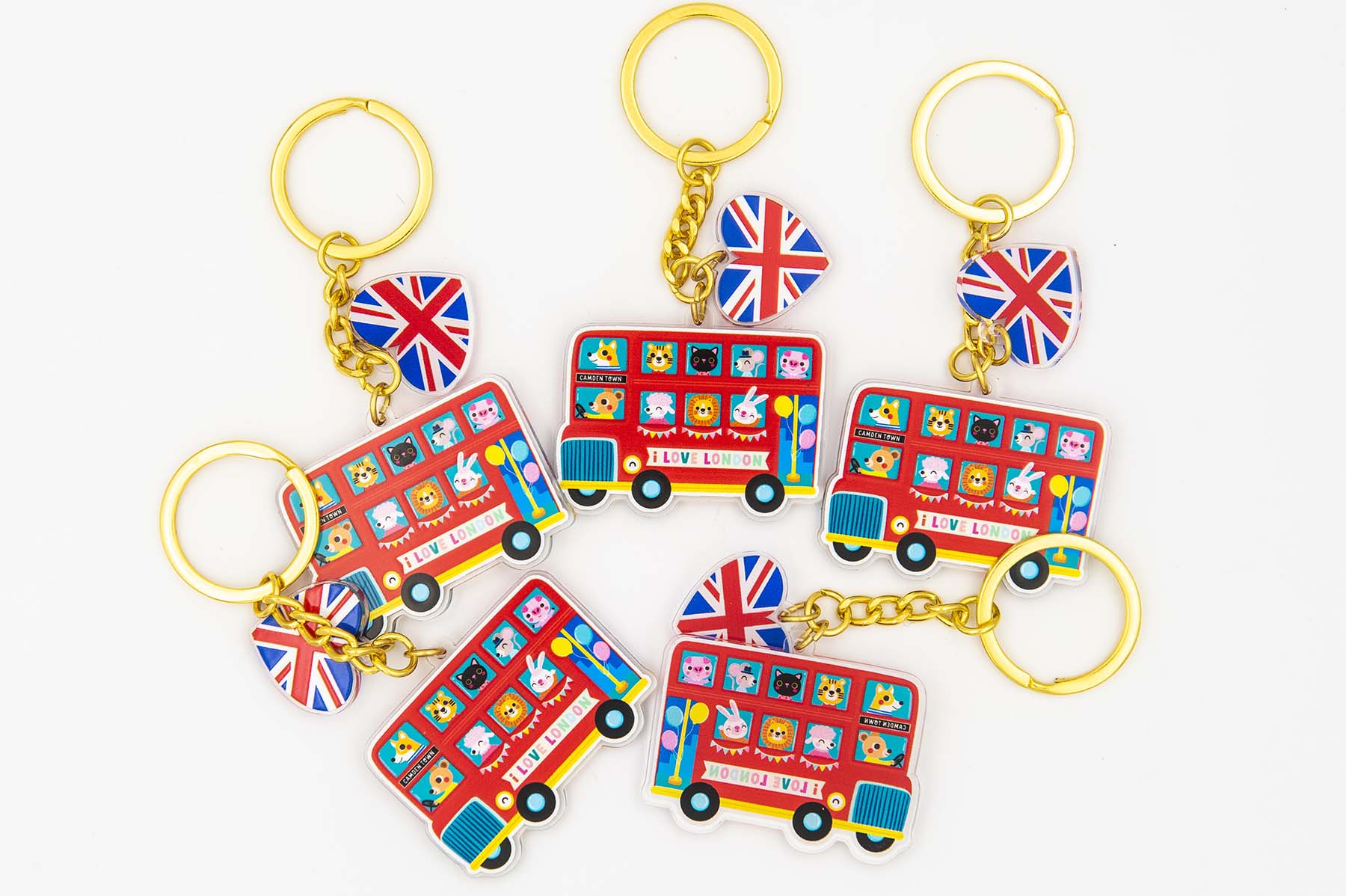 London Bus Keychain