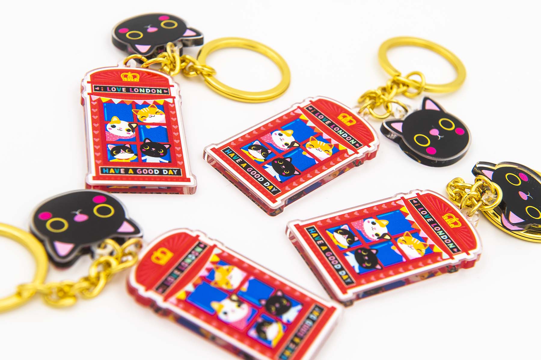 London Phone Box Keychain