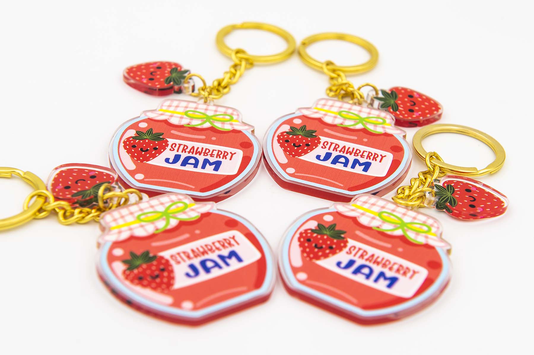 Strawberry Jam Keychain