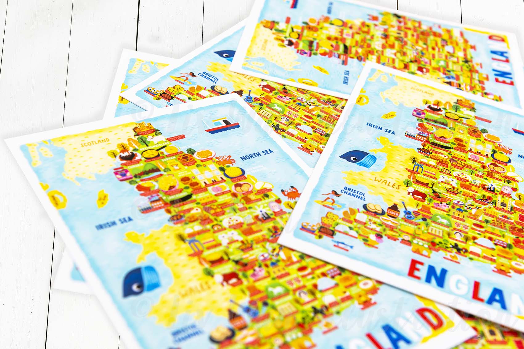 England map postcard