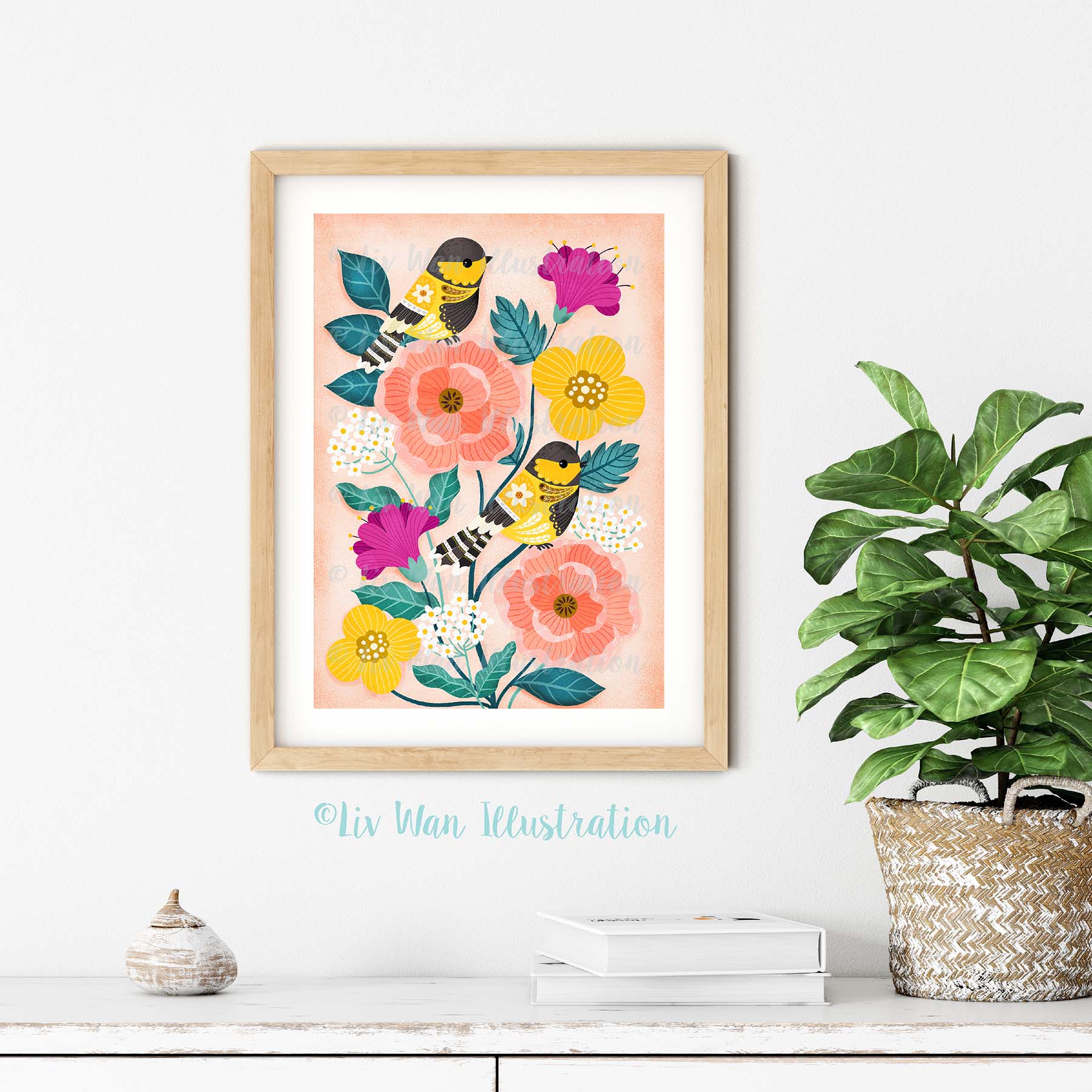 Elegant Tit Bird Poster