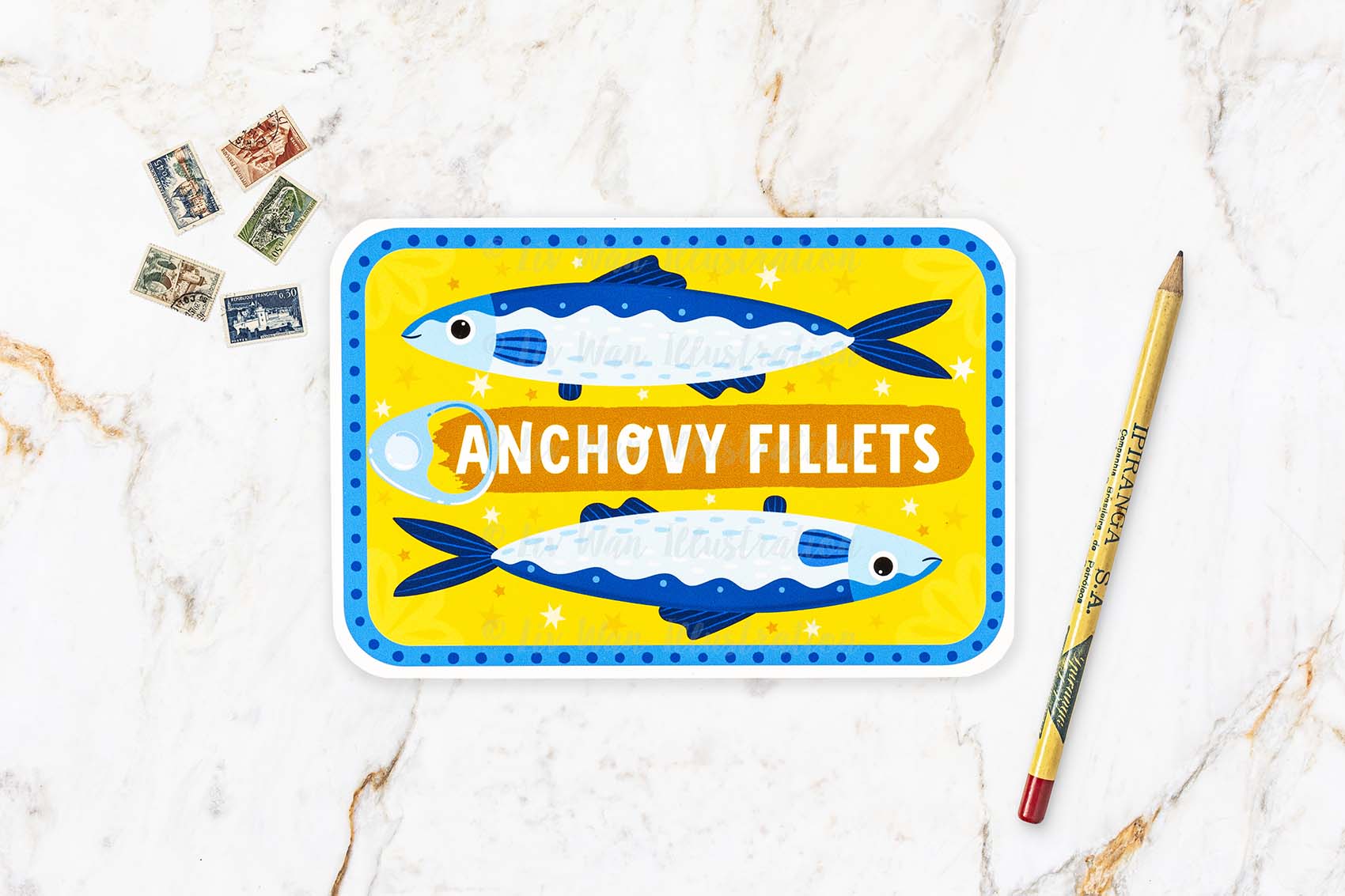 Anchovies Postcard