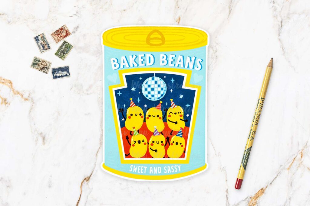 Baked Beans Postcard Baked Beans Postcard