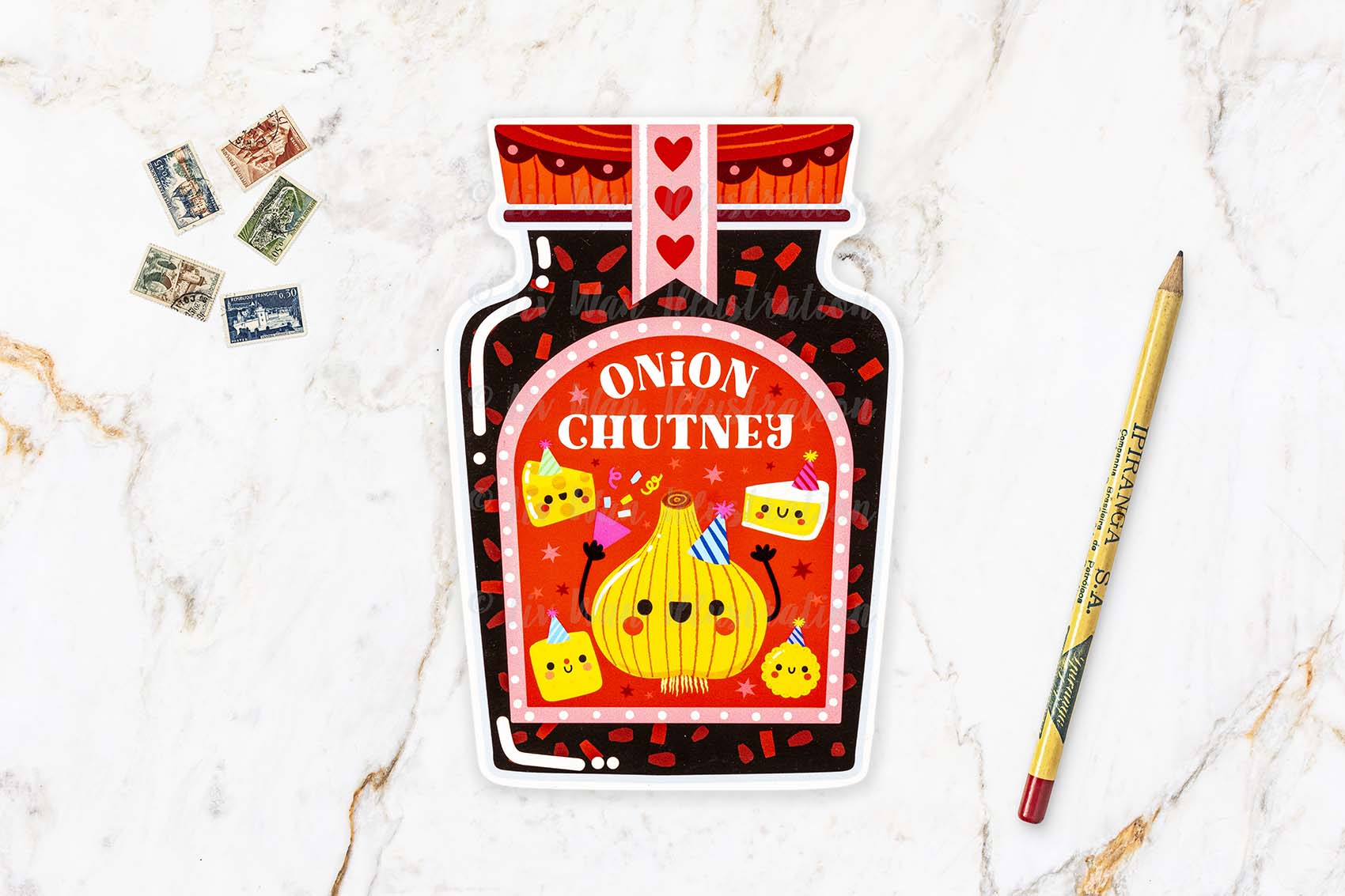 Onion Chutney Postcard