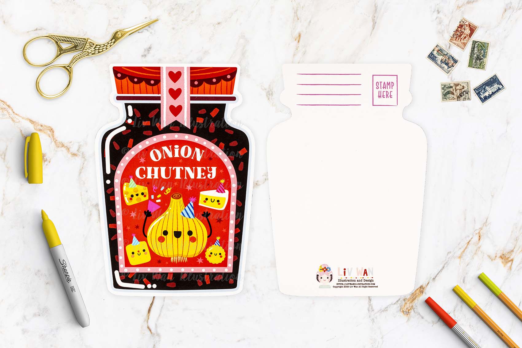 Onion Chutney Postcard