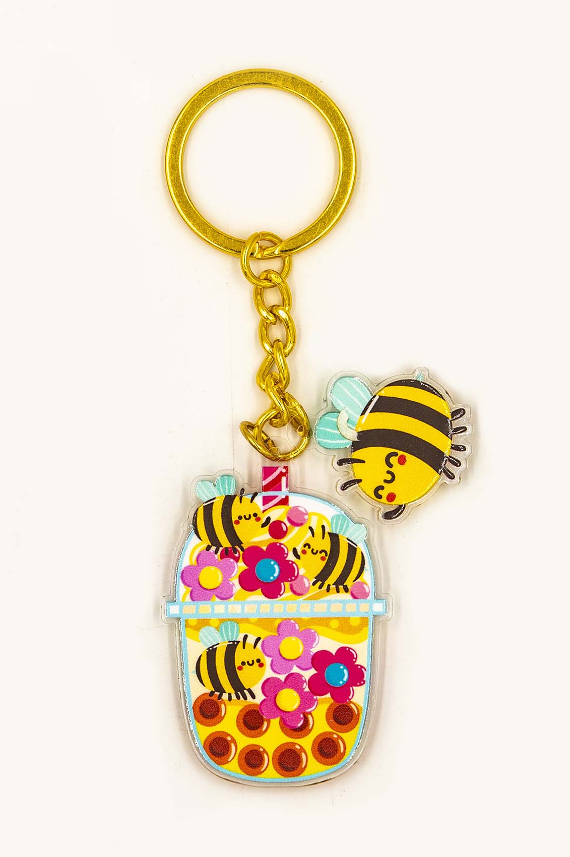 Bubble tea keychain