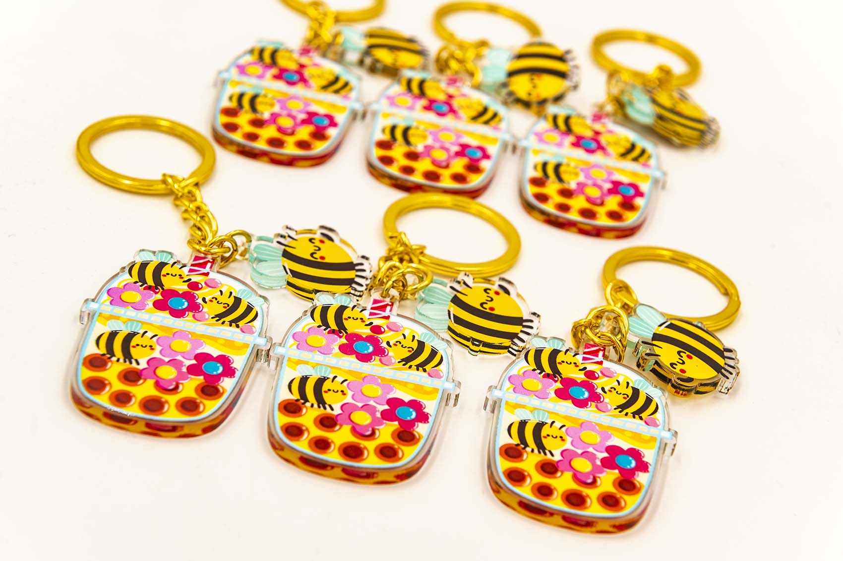 Bubble tea keychain
