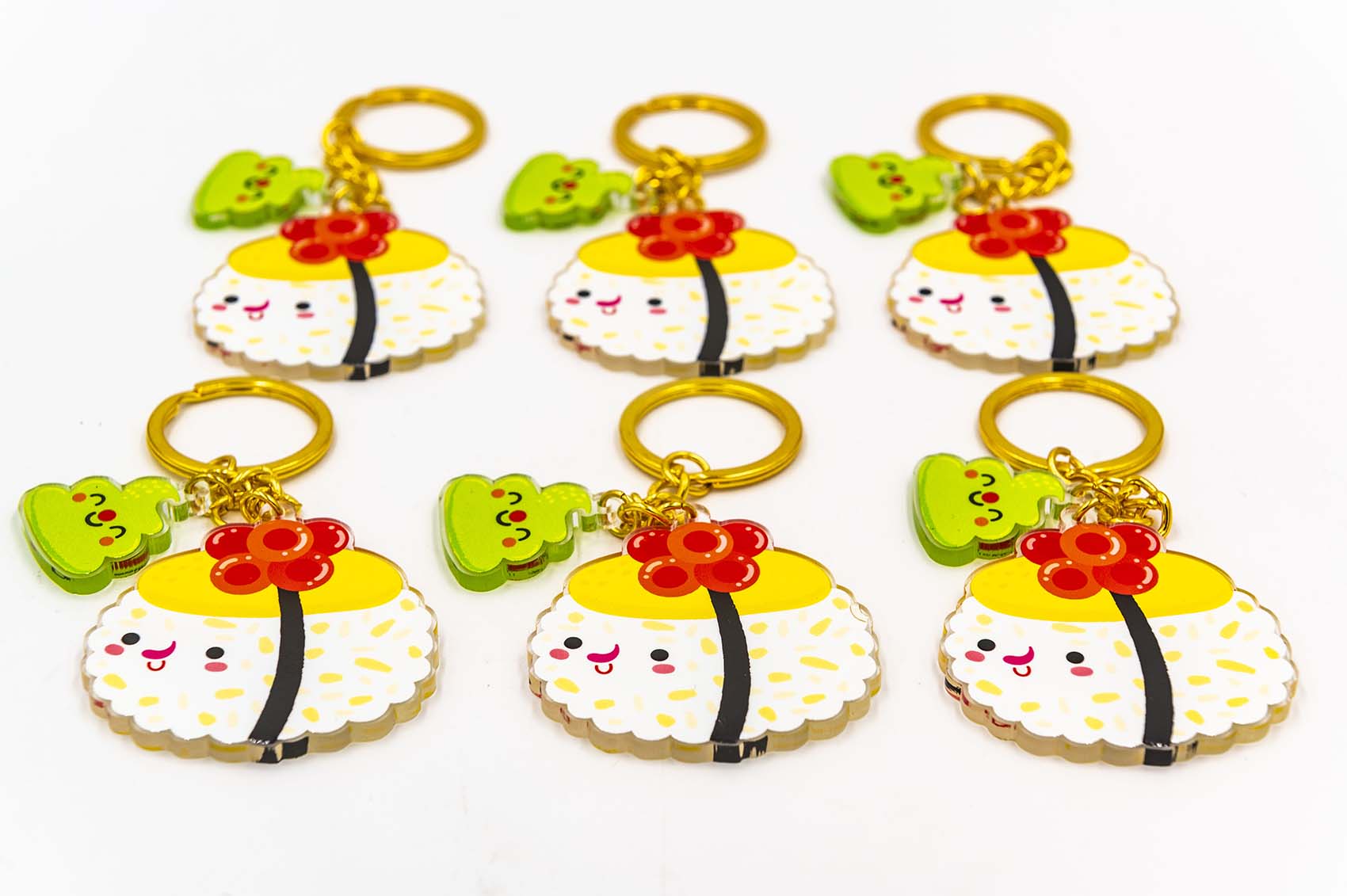 Egg Nigiri Sushi Keychain