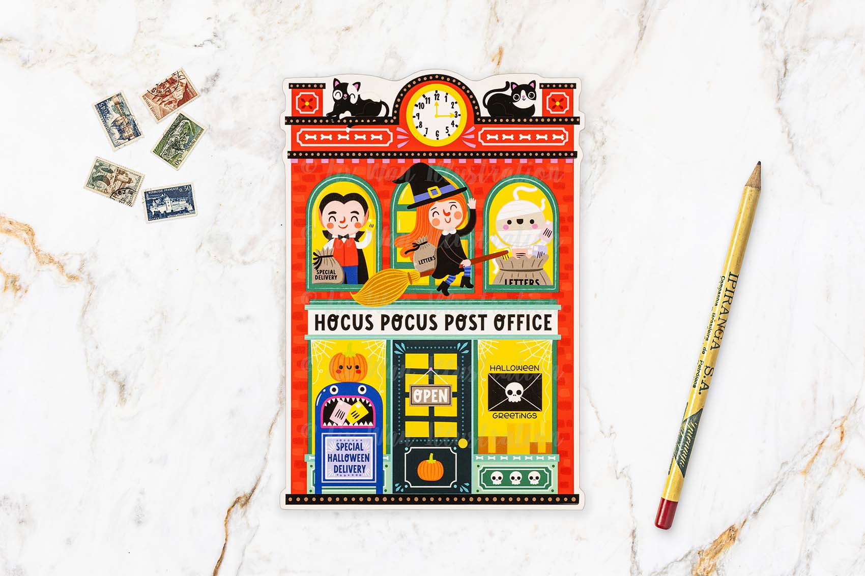 Hocus Pocus Post Office Postcard