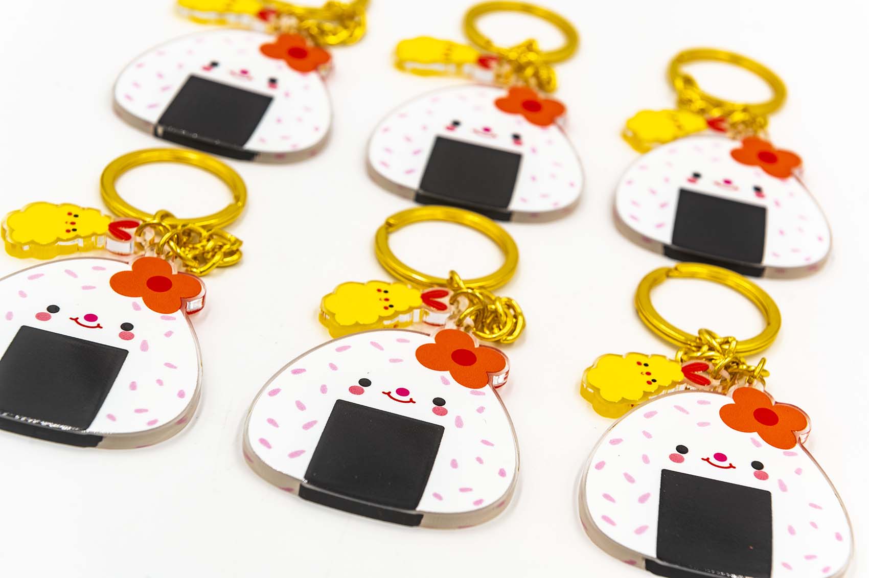 Onigiri Sushi Keychain