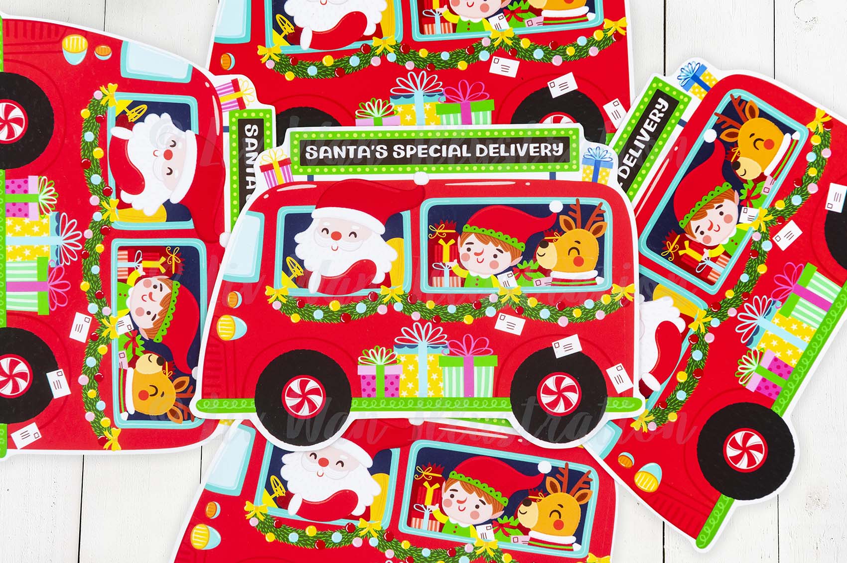 Santa's Special Delivery Christmas Postcard