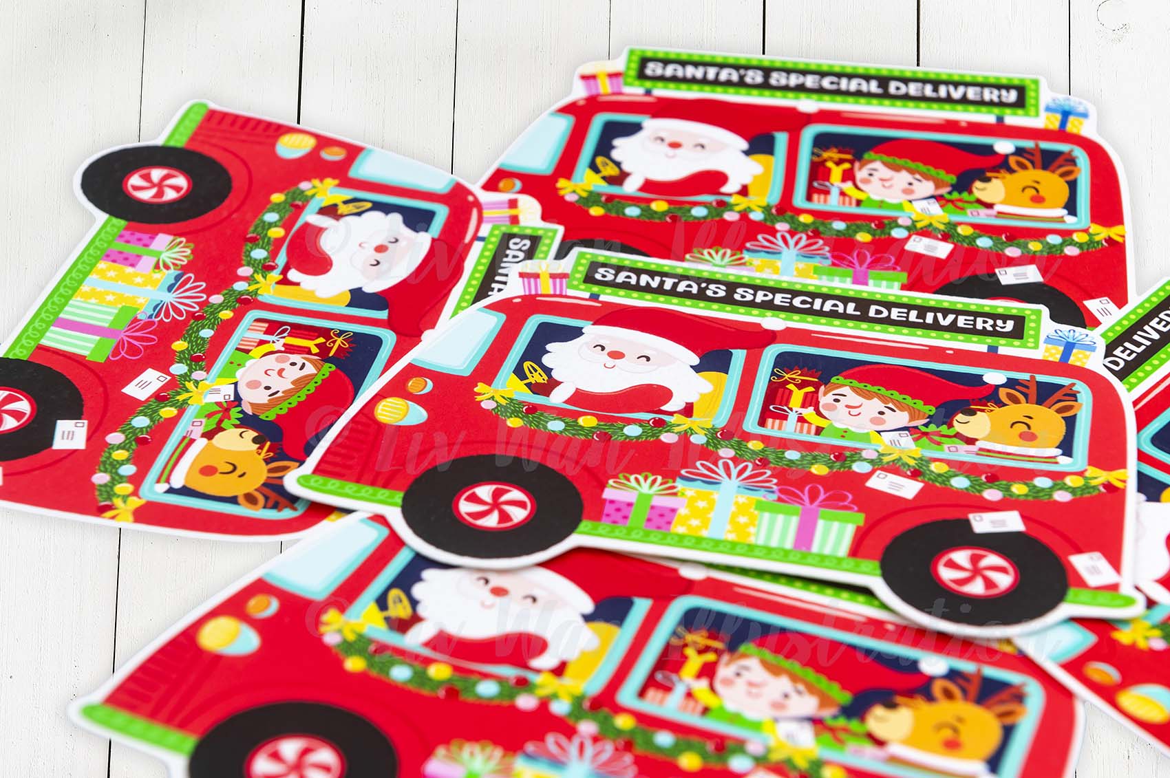 Santa's Special Delivery Christmas Postcard