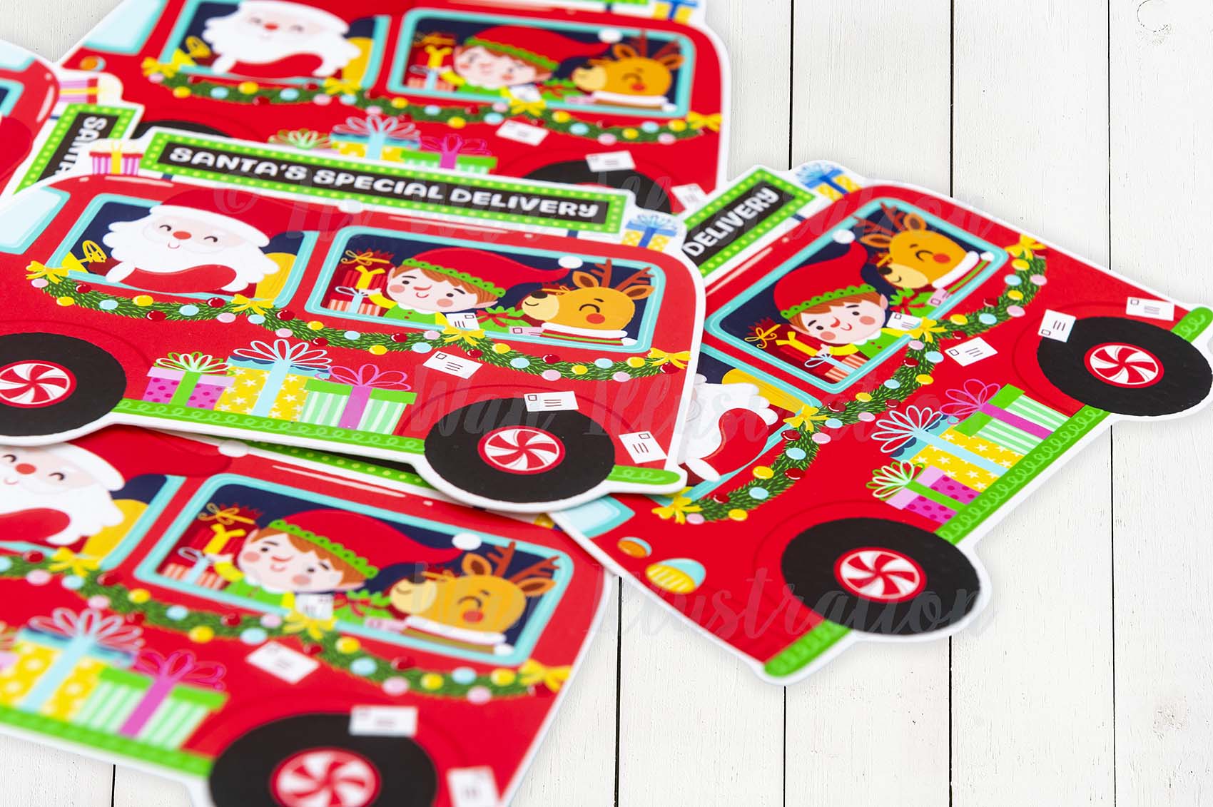 Santa's Special Delivery Christmas Postcard