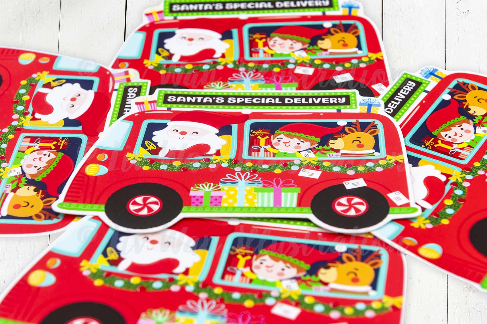 Santa's Special Delivery Christmas Postcard