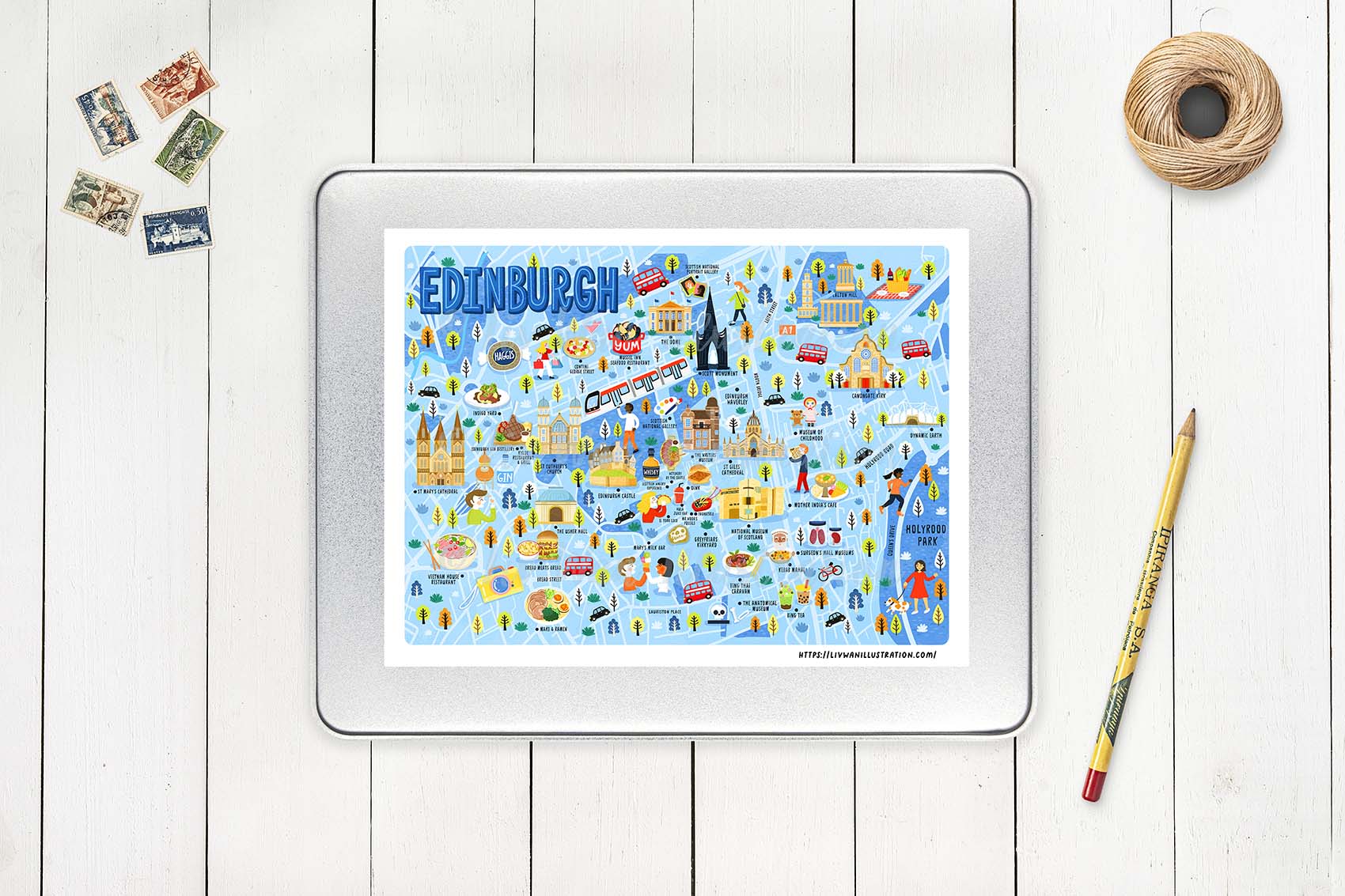Edinburgh Map Jigsaw Puzzle