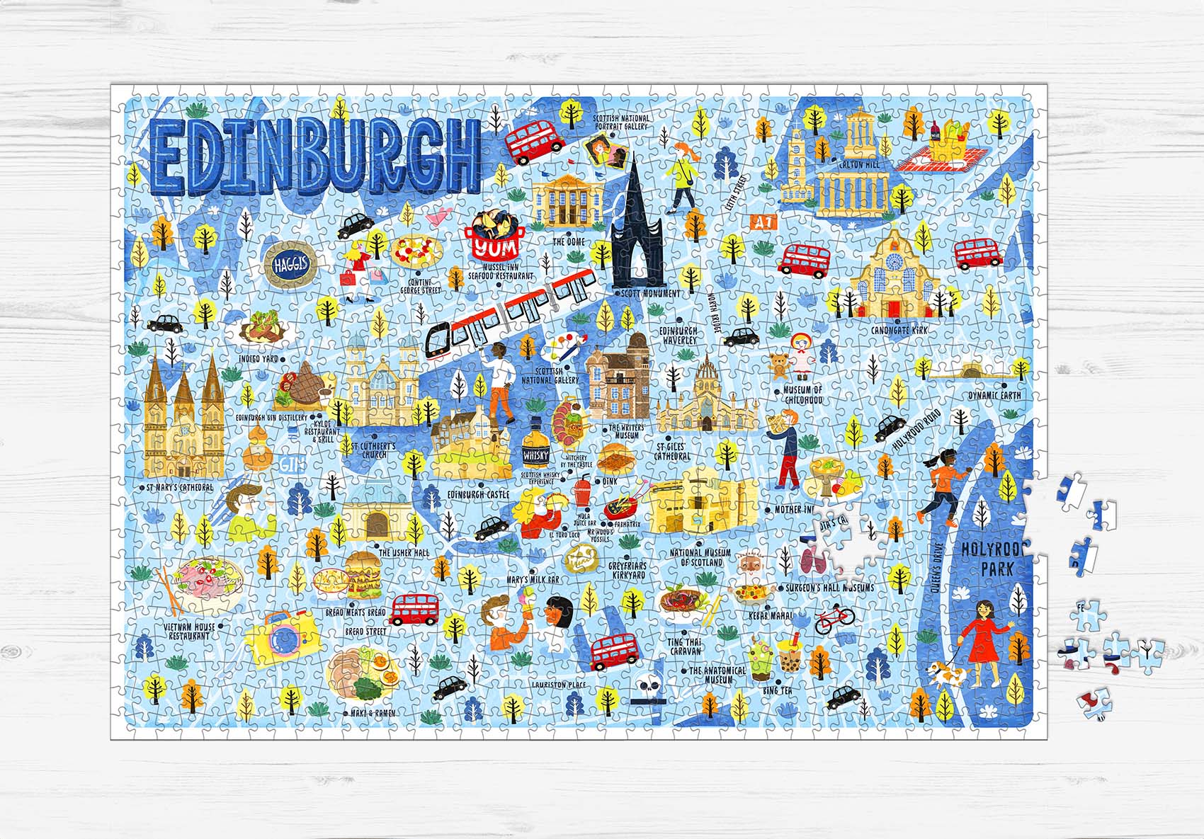 Edinburgh Map Jigsaw Puzzle