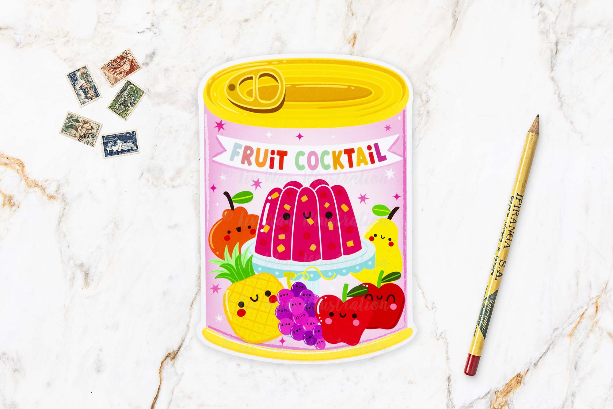 Fruit Cocktail Postcard