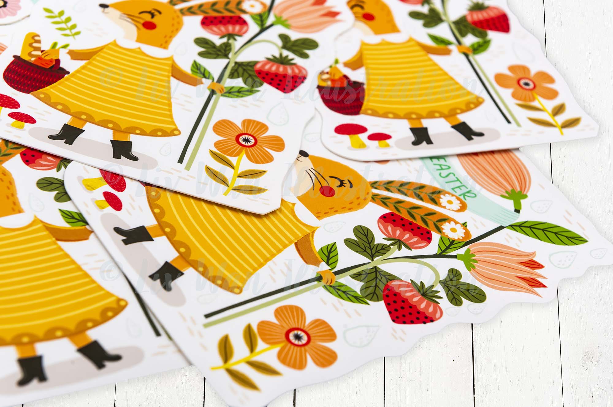 Happy Easter Flowers Postcard