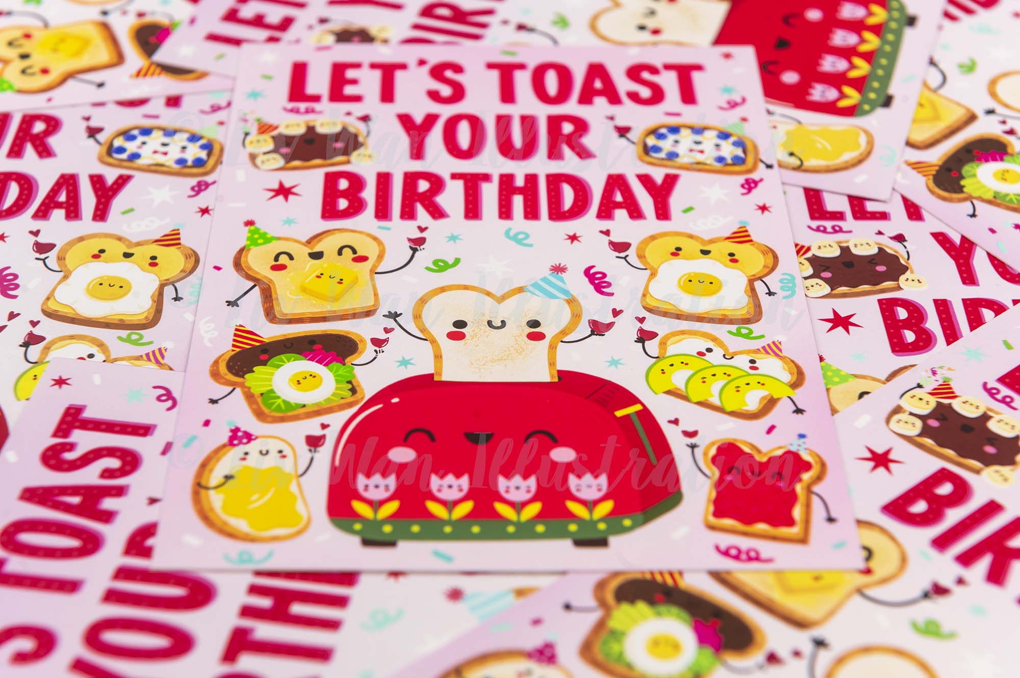 Birthday Toast Postcard