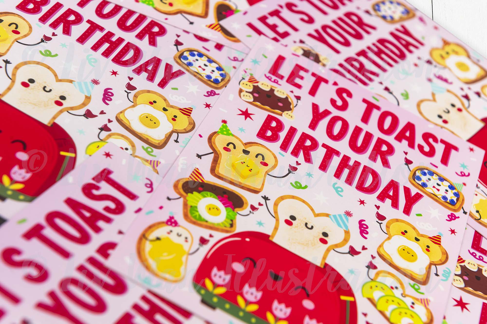 Birthday Toast Postcard