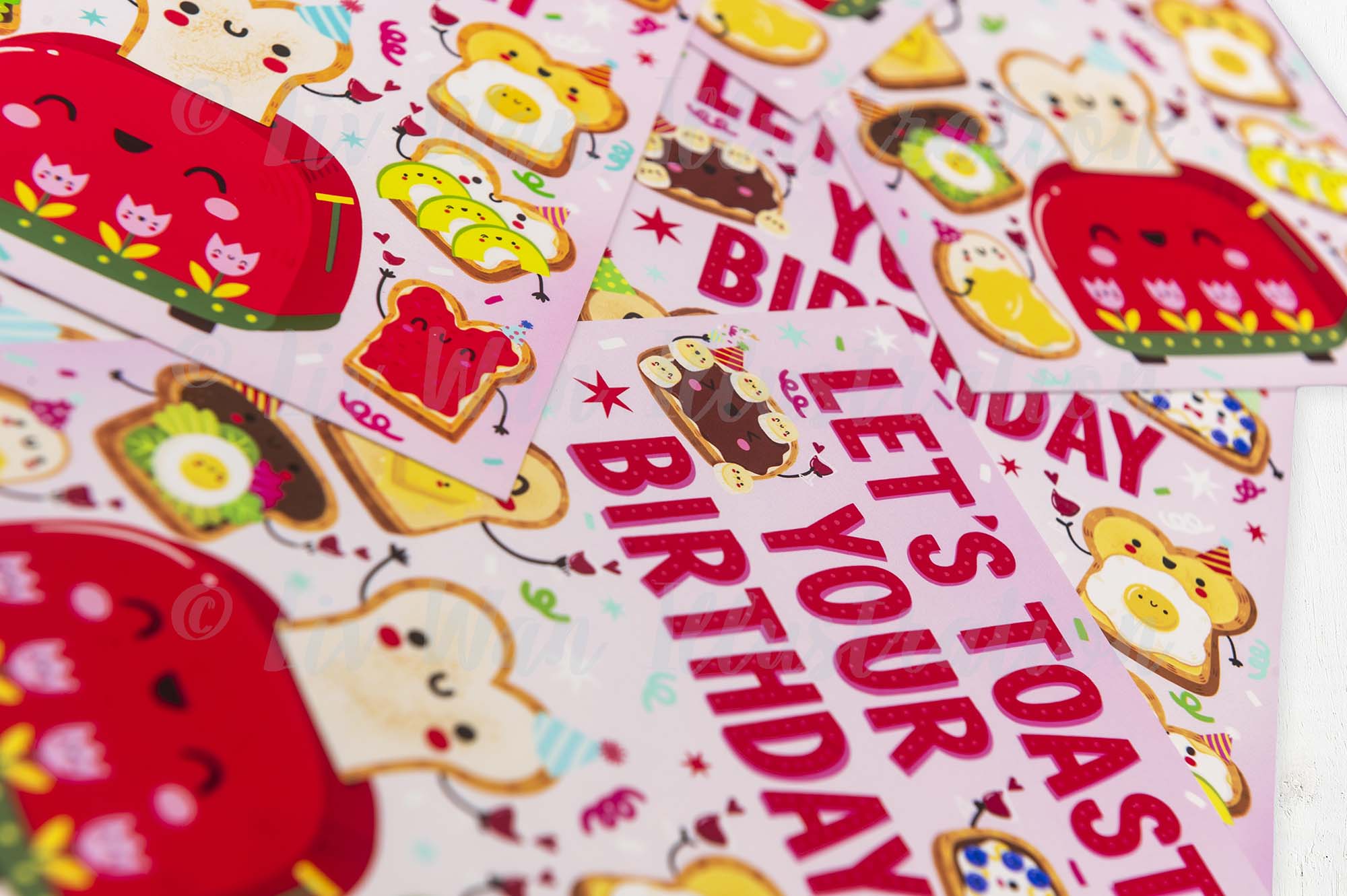 Birthday Toast Postcard