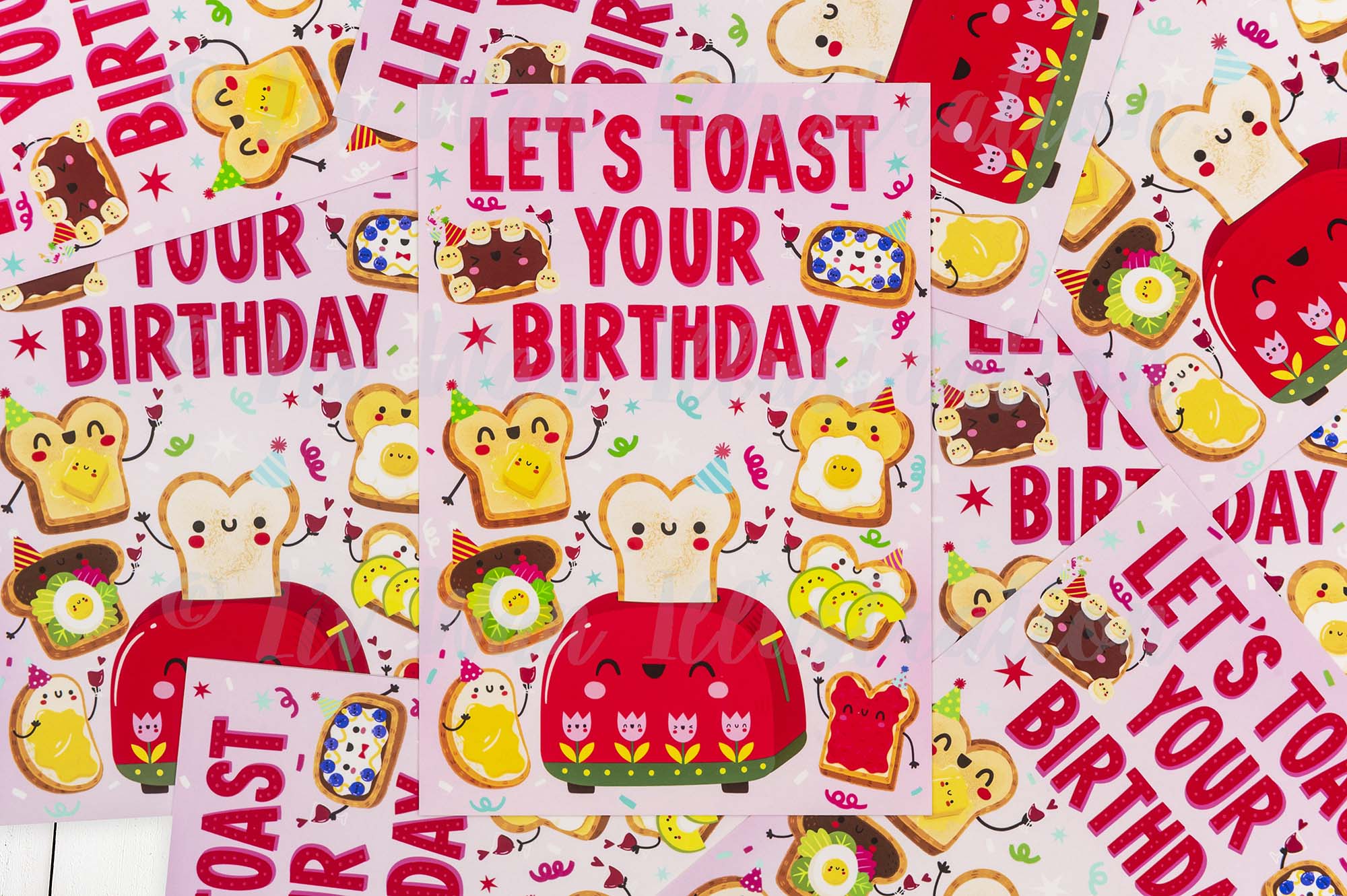 Birthday Toast Postcard