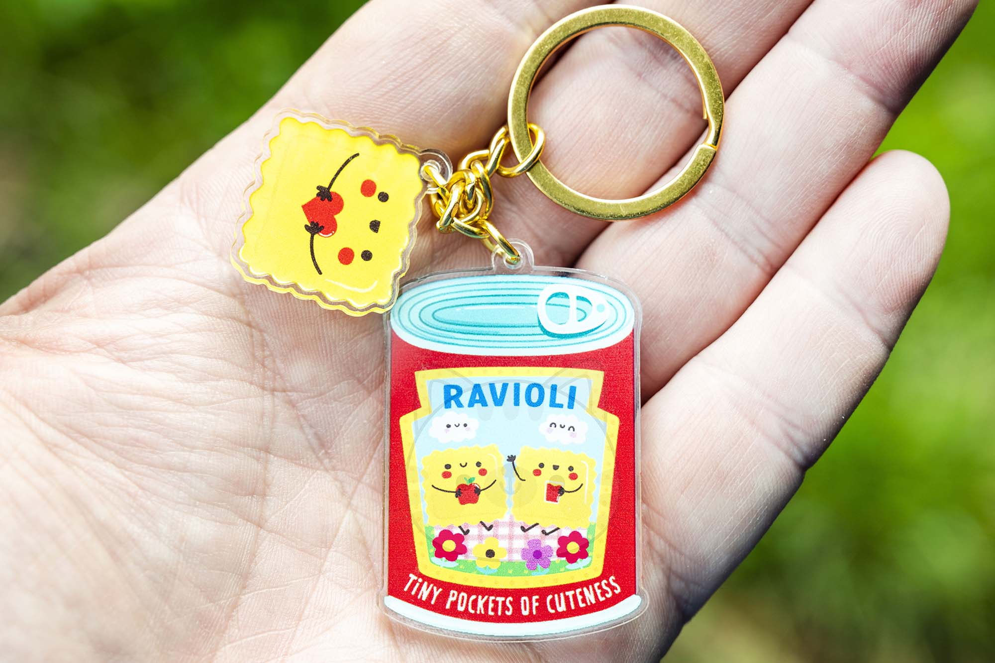ravioli keychain