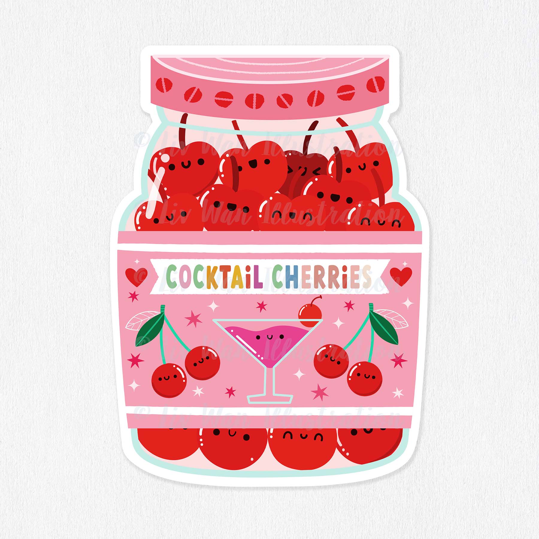 Cocktail Cherries Sticker
