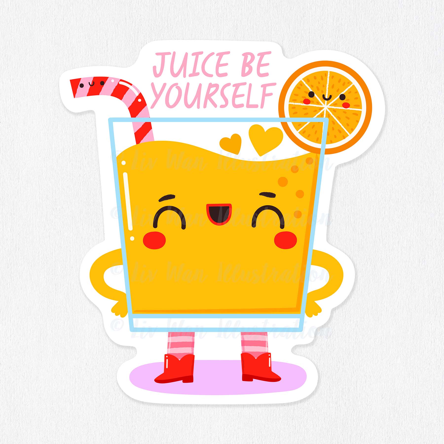 Juice Food Pun Sticker