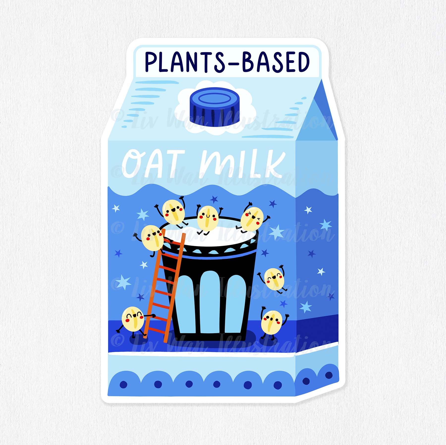 Oat Milk Sticker