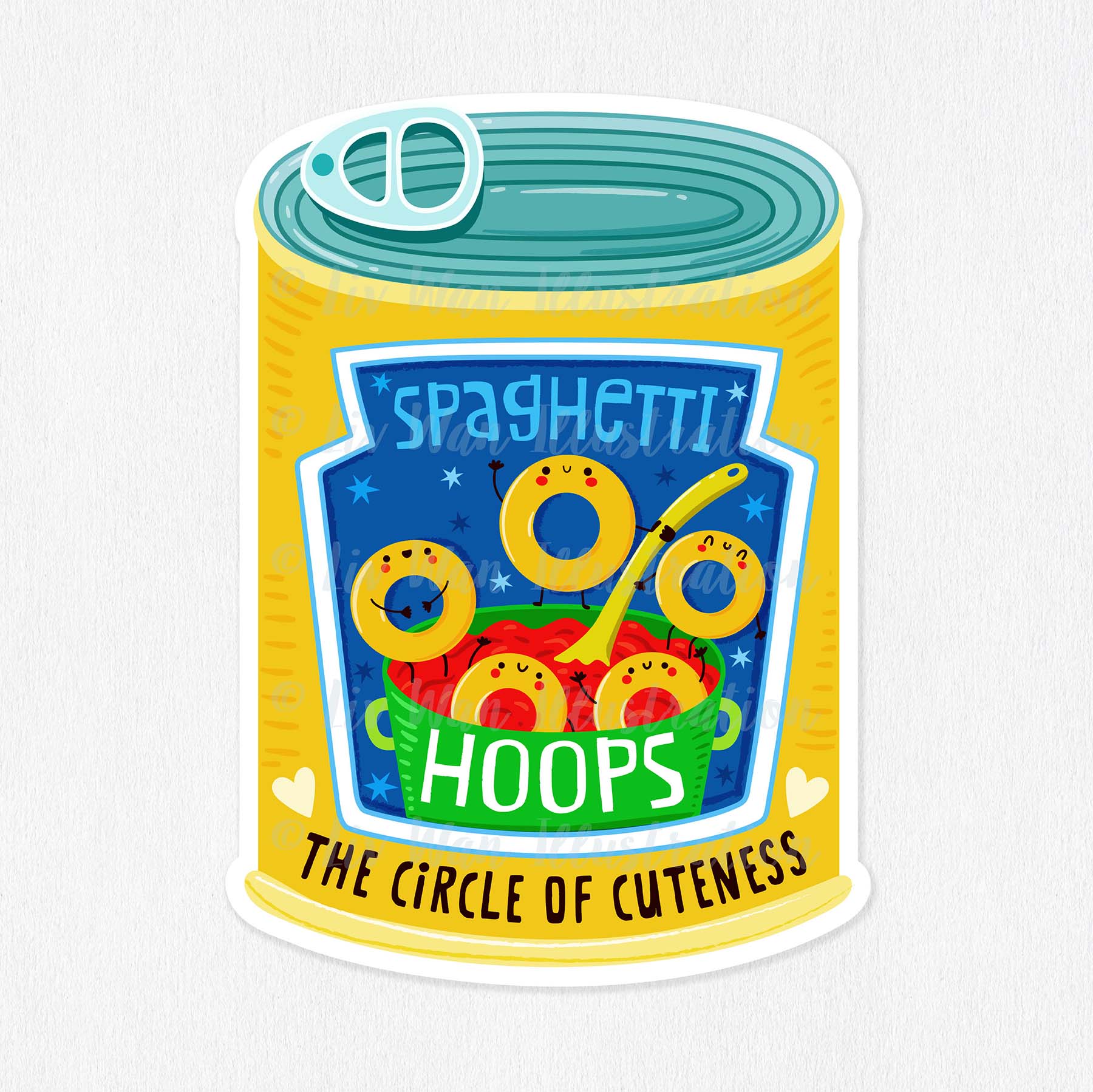 Spaghetti Hoops Sticker
